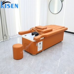KISEN Lit de lavage de cheveux personnalisé pour salon, avec dossier électrique relevable, pour spa capillaire, pédicure et massage, idéal pour instituts de beauté, salons de coiffure et hôtels - Product Image 4