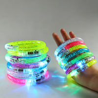 Gelang LED Akrilik Grosir, Gelang Bercahaya Menyala untuk Pesta Neon, Konser, Acara Rave