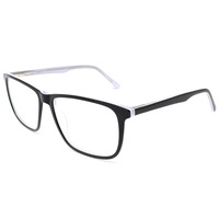 Montures de lunettes optiques classiques en acétate transparent pour unisexe, 4 couleurs, logo personnalisé