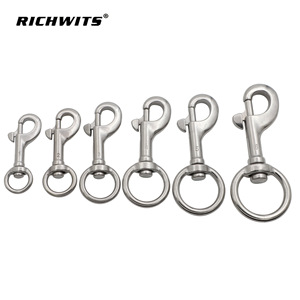 ตะขอเกี่ยวสแตนเลส RICHWITS แบบหมุนได้ 316 ขัดเงา ตะขอเกี่ยวสายจูงสุนัขอเนกประสงค์ - Product Image 4