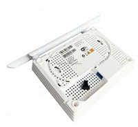 Modem Router Fiber Optik GM220 XPON GPON EPON 1GE+3FE+1TEL+1USB+WIFI 2.4G ONU/ONT FTTH Siap Pakai Plastik Putih