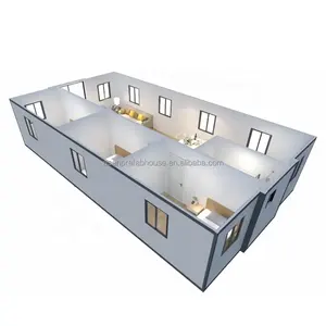 Customized 40ft Prefabricated Homes Prefab Office Villa Hotel Luxury Movable Expandable Container House