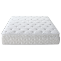 Matelas souple de luxe en mousse à mémoire de forme bon marché hybride à ressort de meubles de lit de haute qualité