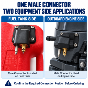 מחבר דלק זכר חדש של LINDA <span class=keywords><strong>Marine</strong></span> Outboard Diesel 4 פעימות לחיבור מהיר למיכל דלק וצינור דלק למנוע סירה - Product Image 4