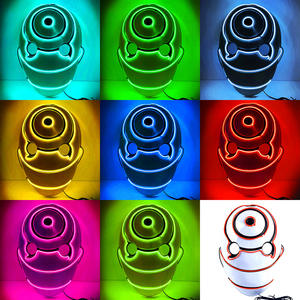 Masque d'Halloween Personnalisable Lumière Froide LED Lumineux Ghost Ninja <span class=keywords><strong>Obito</strong></span> Afei en Plastique PC Accessoires de Fête Mascarade - Product Image 4