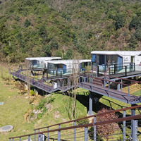 Cabine préfabriquée de luxe, maison conteneur, cabine portable, maison préfabriquée en acier, mini-espaces modulaires extensibles, capsule spatiale mobile