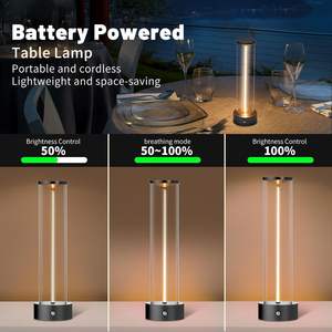 Lámpara de Escritorio USB Inalámbrica para PC, Lámpara de Mesa Minimalista para Mesita de Noche, Luces Modernas para Mesita de Noche, 3 Niveles de Intensidad Táctil, Tamaño Pequeño - Product Image 5