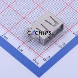 906-561A1014D10200 USB Connector Through hole Component (THT) Connector Type-A USB 2.0 Female Side Insert - Product Image 1