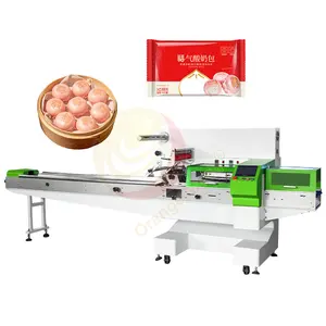 ORME es krim es krim roti kue, tas pembungkus mesin paket biskuit Wafer kue Horizontal