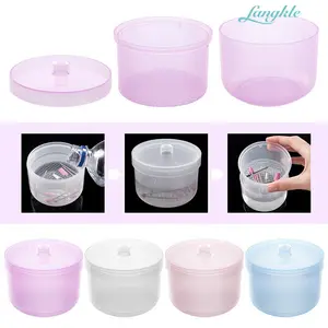 Most Popular 2-layer Nail Soaking Bowl Nail Polish Remover Plastic Nail Soak Bowl