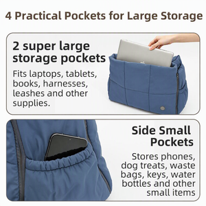 Bolsa de Transporte para Mascotas, Suave y Ligera, con Múltiples Bolsillos, para Perros y Gatos, Impermeable - Product Image 1