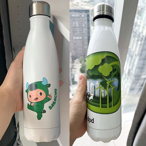 17 Oz sinh thái thân thiện đôi tường thép không gỉ chân không cách nhiệt BPA Free 500ml nhiệt cắm trại uống chai nước - Product Image 5