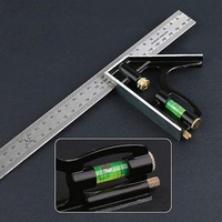 Règle réglable 3 en 1 Multi combinaison Square Finder Protractor Outils de mesure universels Angle droit