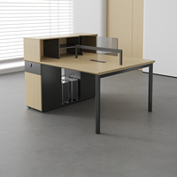 Chaise de bureau en acier MEKIA, combinaison moderne avec écran de séparation pour ordinateur, ignifuge, serrure commerciale, garantie 5-10 ans