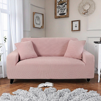 Jacquard Nodic Elastic Schon bezug für 3-Sitzer-Sofa Voll umwickelte Stretch-Sofa-Handtuch-Eck bezüge Plain Style Chaselong-Bezug