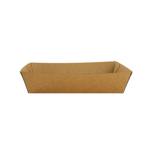 Vassoio in Carta Kraft Bianca Personalizzato per Eventi di Catering, <span class=keywords><strong>Feste</strong></span>, Snack e Cibo da Asporto con Barriera Antiumidità - Product Image 4
