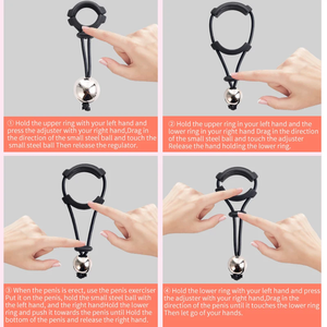 Anneau pénien masculin, dispositif d'exercice, extenseur pénien à poids, agrandisseur, extenseur à billes pour adulte - Product Image 6