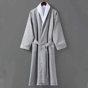 <span class=keywords><strong>Peignoir</strong></span> de luxe pour hôtel, double couche, en peau de pêche, 100% microfibre polyester, unisexe - Product Image 4