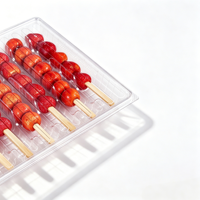 Envase Transparente Personalizable de PET con 9 Compartimentos para Frutas Confitadas Grandes - Empaque Desechable Resistente al por Mayor