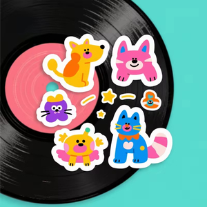 Pegatinas Personalizadas de Vinilo, Impresión de Pegatinas Troqueladas, Adhesivas, Impermeables, de PVC, con Logotipo de Dibujos Animados - Product Image 2