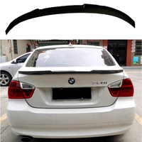 Aileron de coffre arrière en plastique ABS pour BMW Série 3 E90 M4 Style Aile de toit arrière en fibre de carbone