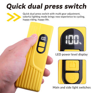 1800 mah टाइप-सी रात सवारी 7 रंग RGb रंगीन साइकिल हेडलाइट्स पेन क्लिप चुंबकीय रिचार्जेबल बाइक लाइट - Product Image 4