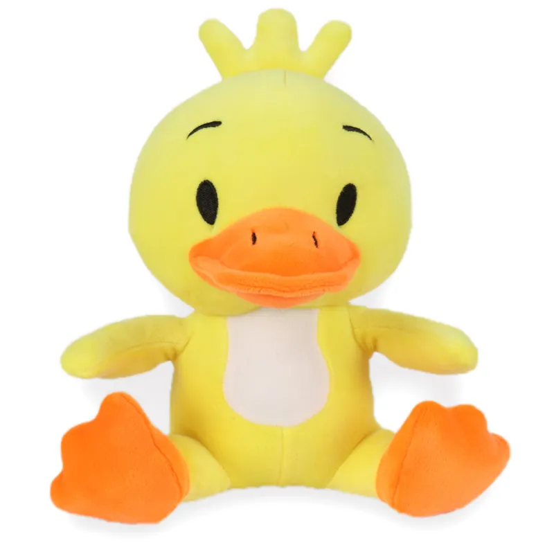 2023 Cartoon Stuffed Animal Toy Duck Warm Plush Pillow Yellow Soft Kid Cushion Toy