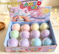 Jouet à presser ASMR Crispy Ball, jouet anti-stress, balle de décompression pour les mains, très craquant, couleur bonbon, balle de décompression