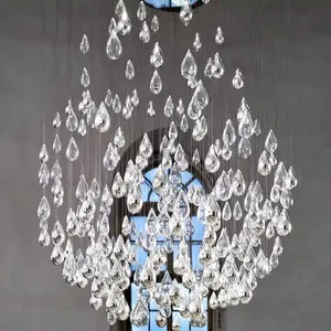 tear drop chandelier decorative pendant chandelier water drop shape design pendant chandelier non-standard engineering light