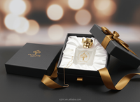 Flacon de parfum 30 50 100 ml, boîte cadeau, emballage rigide, couvercle magnétique, noir, luxe, cosmétique, carré, impression sérigraphique