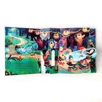 Yeni montessori eğitici oyuncaklar kar beyaz ve yedi dwar masal kitaplar 3d pop up kitap baskısı
