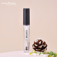 Bouteilles de brillant à lèvres vides en PET avec emballage de fond de teint liquide pour pinceau à lèvres Logo privé 7.5ml/12ml/13ml