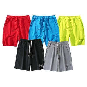 Pantalones cortos <span class=keywords><strong>de</strong></span> hombre con cordón personalizados al por mayor, pantalones cortos <span class=keywords><strong>de</strong></span> algodón estampados, ropa <span class=keywords><strong>de</strong></span> calle lisa, pantalones cortos con cintura elástica para hombre - Product Image 2