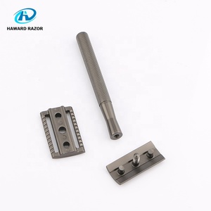 Chất Lượng Cao <span class=keywords><strong>Double</strong></span> <span class=keywords><strong>Edge</strong></span> Kim Loại An Toàn Dao Cạo Với Brass Xử Lý Cổ Điển Cạo <span class=keywords><strong>Razor</strong></span> Cho Nam Giới - Product Image 4