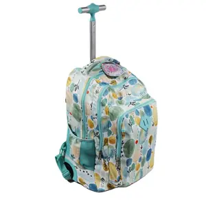 Professionelle individuelle modische Einkaufstasche mit Rädern trendige kapazitätsvolle Schultasche für Kinder
