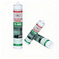 Scellant silicone acétique FENGJING de haute qualité, colle imperméable, adhésif 300 ml, pâte lisse à un composant pour application sur le verre