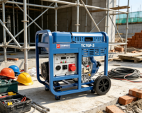 Générateur diesel portable 7 kW, moteur Yuchai, puissance maximale 8 kW, démarrage électrique, monophasé, avec roues