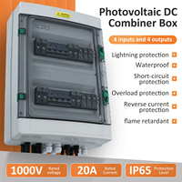 Boîtier de distribution d'énergie solaire photovoltaïque IP65, 24 prises, 600V, disjoncteur 63A, protection contre les surtensions, système d'énergie solaire
