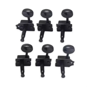 Black 6 in Line Vintage Guitar Tuners <strong>Tuning</strong> Pegs Keys Guitar Machine Heads for <strong>ST</strong> TL Guitars - Product Image 4
