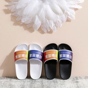 WSY986 Sandal desain kustom dengan Logo pria Sandal cetak alas kaki Pvc Sandal Logo kustom Sandal kustom untuk <span class=keywords><strong>Promo</strong></span> - Product Image 4