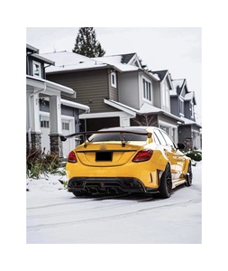 IMP สไตล์คาร์บอนไฟเบอร์ด้านหลังกันชนสําหรับ Mercedes Benz <span class=keywords><strong>C</strong></span> <span class=keywords><strong>Class</strong></span> C63 ซีดาน <span class=keywords><strong>4</strong></span> ประตูคาร์บอนไฟเบอร์<span class=keywords><strong>Diffuser</strong></span> - Product Image 5