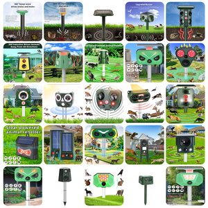 SAIJZEK - Vente en gros - Répulsif à ultrasons pour animaux, alimenté par énergie solaire, pour extérieur - Répulsif contre les serpents, les rongeurs, les souris, les chauves-souris, les chats - Product Image 2