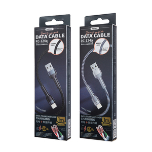 Cable de Datos USB Trenzado con Carga Rápida de 2.4A, Cable Tipo C Resistente a la Flexión para Carga de Datos RC-124 - Product Image 6