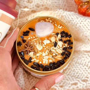 Velas Aromáticas de Cera de Soya Pura Totalmente Natural con Aroma a <span class=keywords><strong>Canela</strong></span> y Naranja Dulce, Sin Etiqueta, Velas Hechas a Mano de Lujo con Múltiples Núcleos y Aromas Únicos - Product Image 3