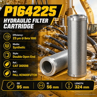 P164225 Elemen Filter Oli Hidrolik untuk Mesin Konstruksi dan Sistem Tenaga Fluida Industri