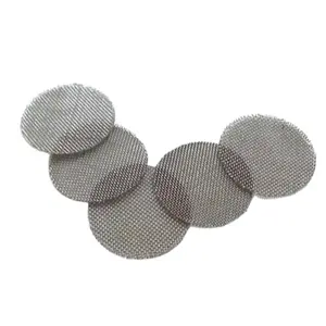 60 Mesh Wire Diameter 0.15mm Combustion Support Stainless Steel Screen Filter Mesh For Smoking Pipe