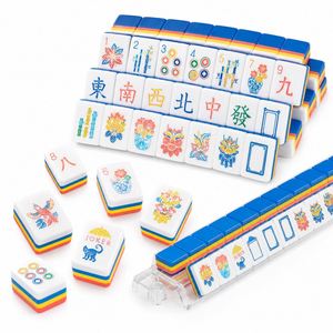 Premium Colorful Mahjong Set with Acrylic Storage Rack Custom Design Tiles for Family Party <b>Game</b> - Product Image 4