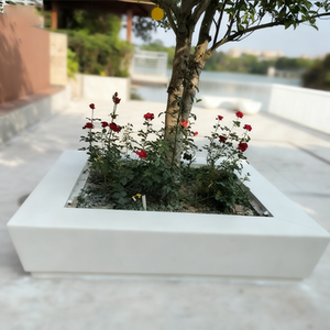 ม้านั่งคอนกรีตพร้อมกระถางดอกไม้สำหรับปลูกในร่มทนทานปรับแต่งอย่างมืออาชีพ - Product Image 4