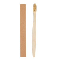 Vente chaude Professionnel Écologique Brosse À Dents En Bambou Grande Brosse À Dents En Poils De Sanglier Doux pour Adultes