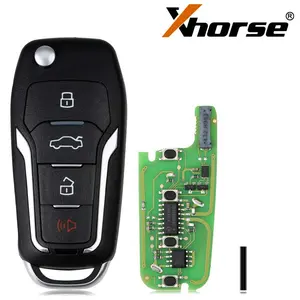 XHORSE XEFO01EN Ford Style Flip 4 Buttons Super Remote Key Built-in Super Chip English Version